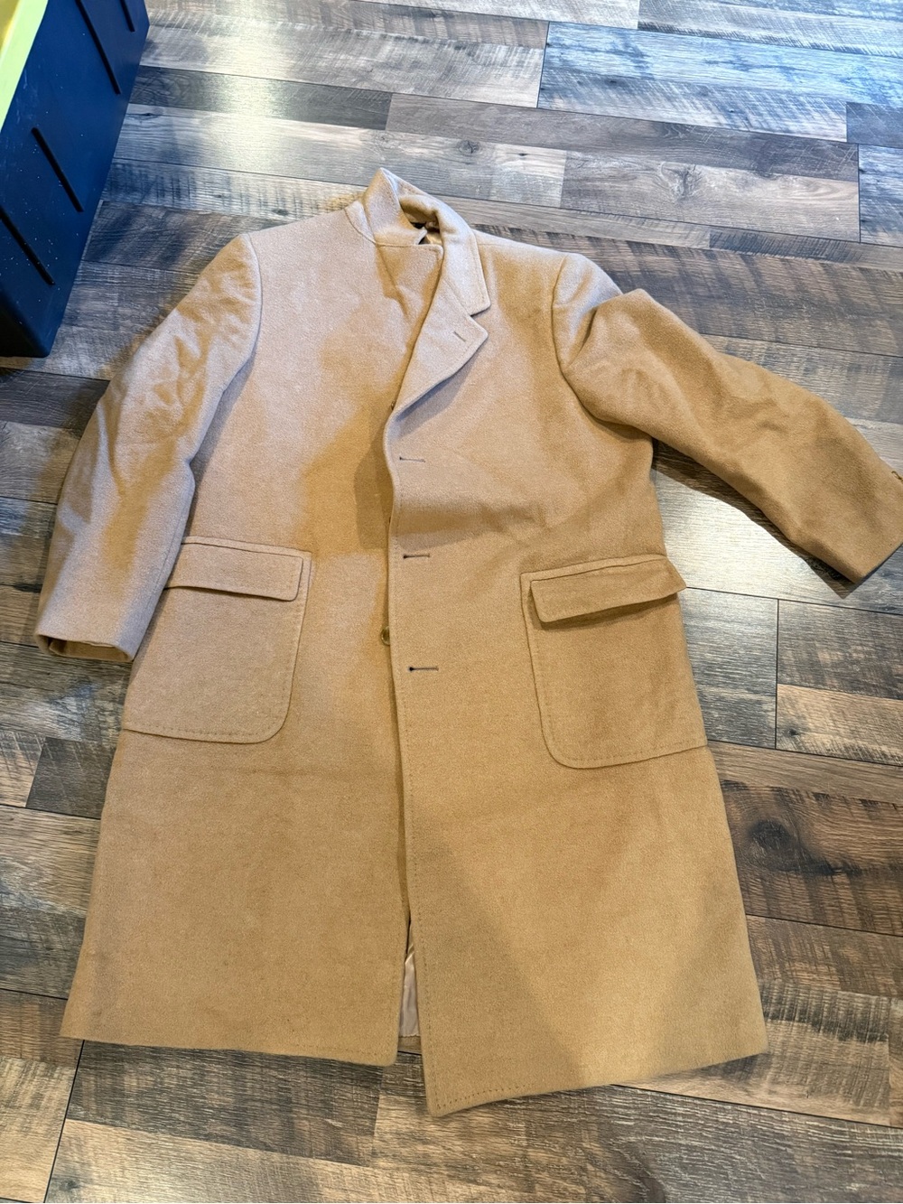 Malcom Kenneth Vintage 100% Monogolian Camel Wool Overcoat Mens